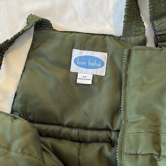Bon Bebe Snowsuit Ski Bibs Toddler Youth Size 4T Kids Insulated Winter Snow Warm - Picture 8 of 10